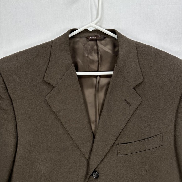 Canali Loro Piana Cashmere Blazer Mens 44R Brown Sport Coat Made Italy